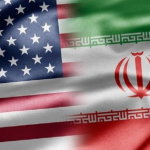 bandeira EUA e IRÃ