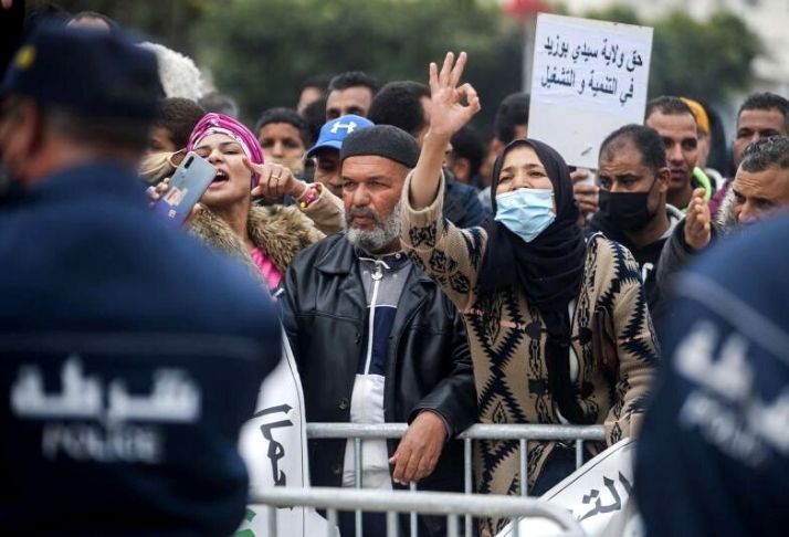 Protestos e reivindicações tomam as ruas da Tunísia depois da Revolução de Jasmim